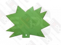 Visačky 'Ježko' 120x88 zelené