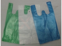 HDPE mikroténové tašky, nosnosť 1kg, farba: modrá