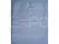 LDPE tašky s "C" výsekom, biela farba. Veľkosť 55x55cm
