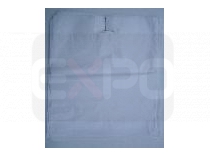 LDPE tašky s rezaním "C", biela farba. Veľkosť 45x50cm