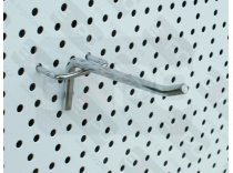 Jednoduchy háčik r6, 10cm na dierovaný panel