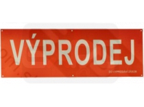 Banner Vyprodej Sirka99xvyska33cm červeny