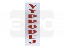 Banner Vyprodej Vyska99xsirka33 cm červeny