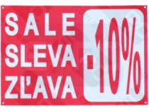 Cedule 'SALE-SLEVA' 48x33cm