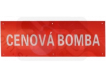 Banner cenova bomba 68 x 23 cm